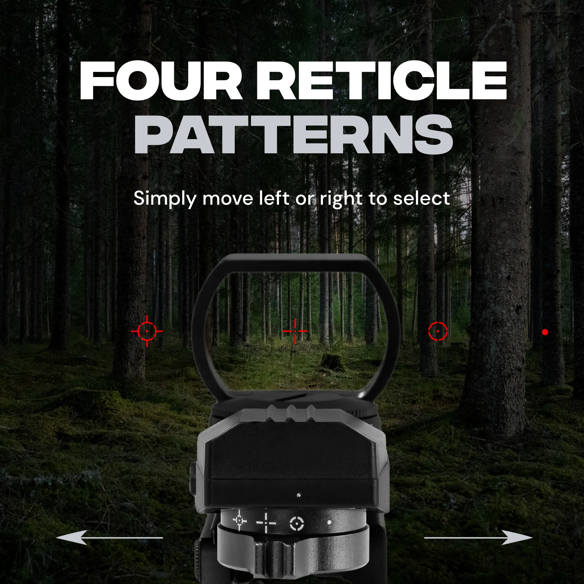 Crossbow Reflex Green Red Dot Sight Optic 1x23x34mm - 22mm Mount - Image 3