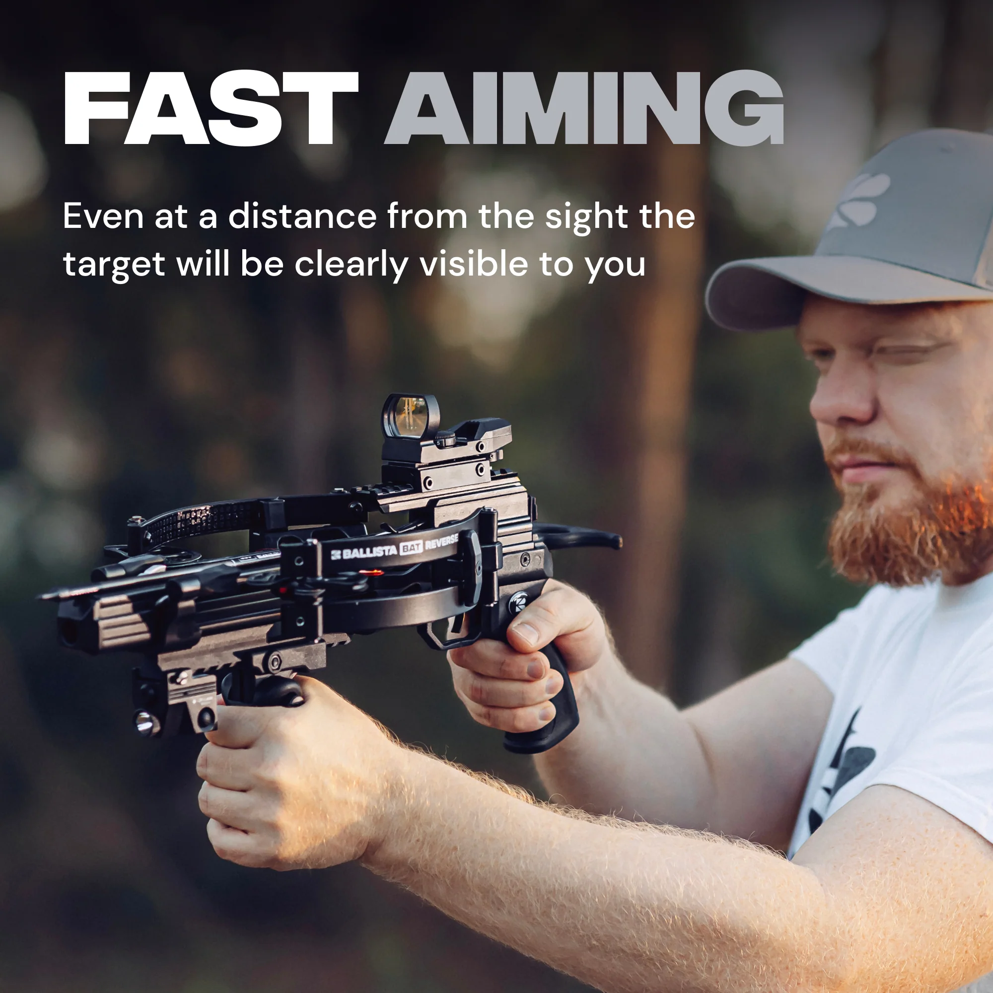 Crossbow Reflex Green Red Dot Sight Optic 1x23x34mm - 22mm Mount - Image 5