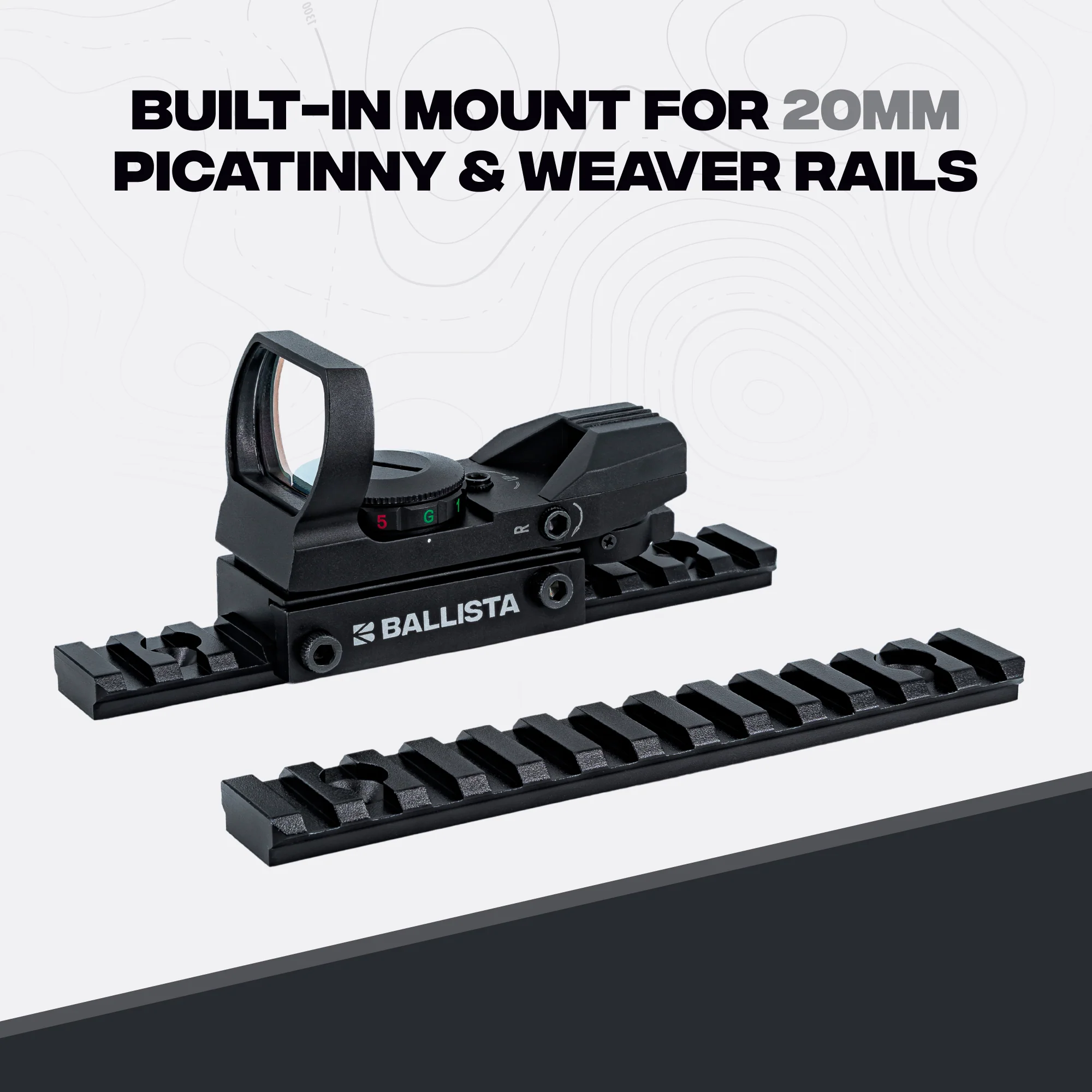 Crossbow Reflex Green Red Dot Sight Optic 1x23x34mm - 22mm Mount - Image 6