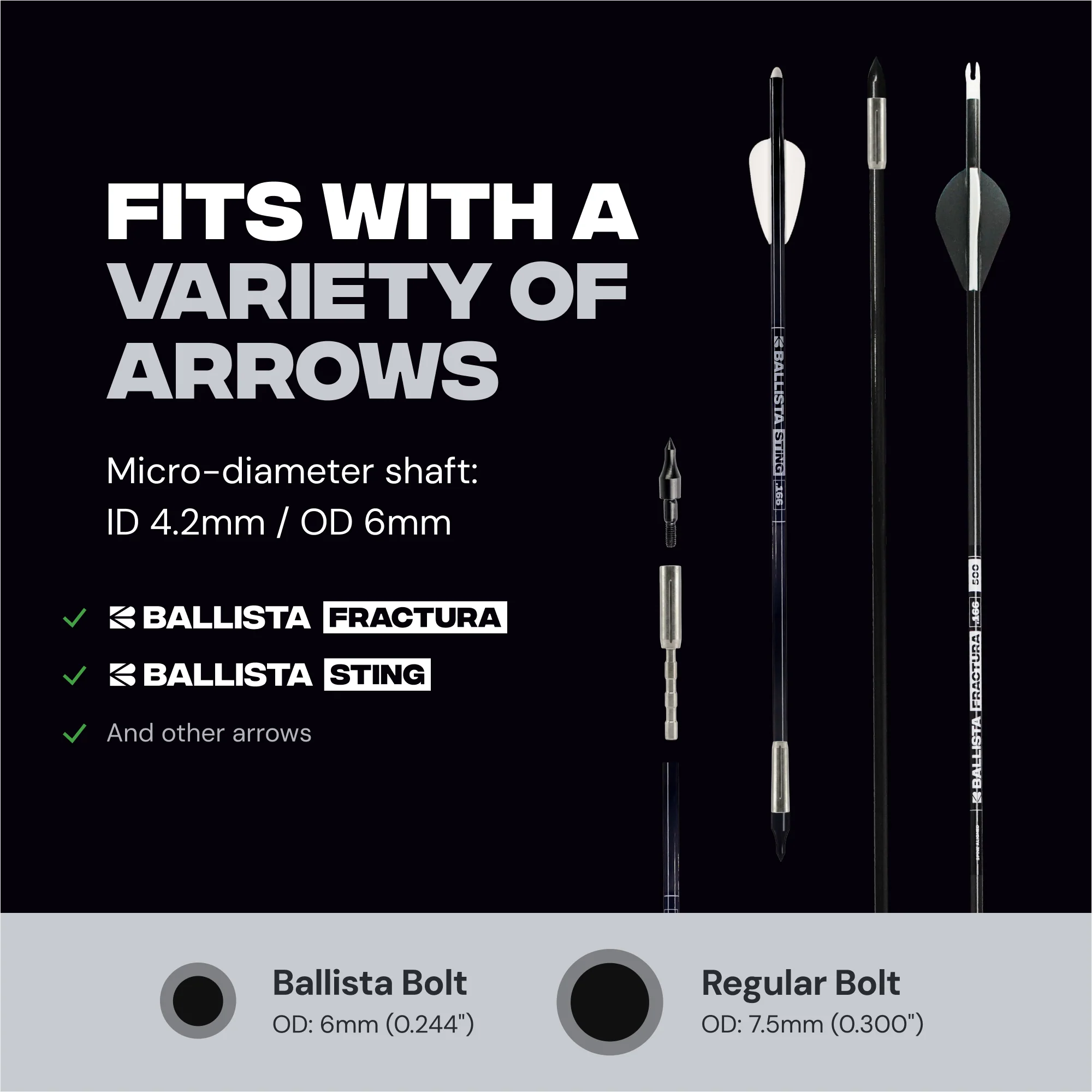 4.2mm Arrow Penetrator Insert 150gr Stainless Steel Adapter - 12pcs - Image 7