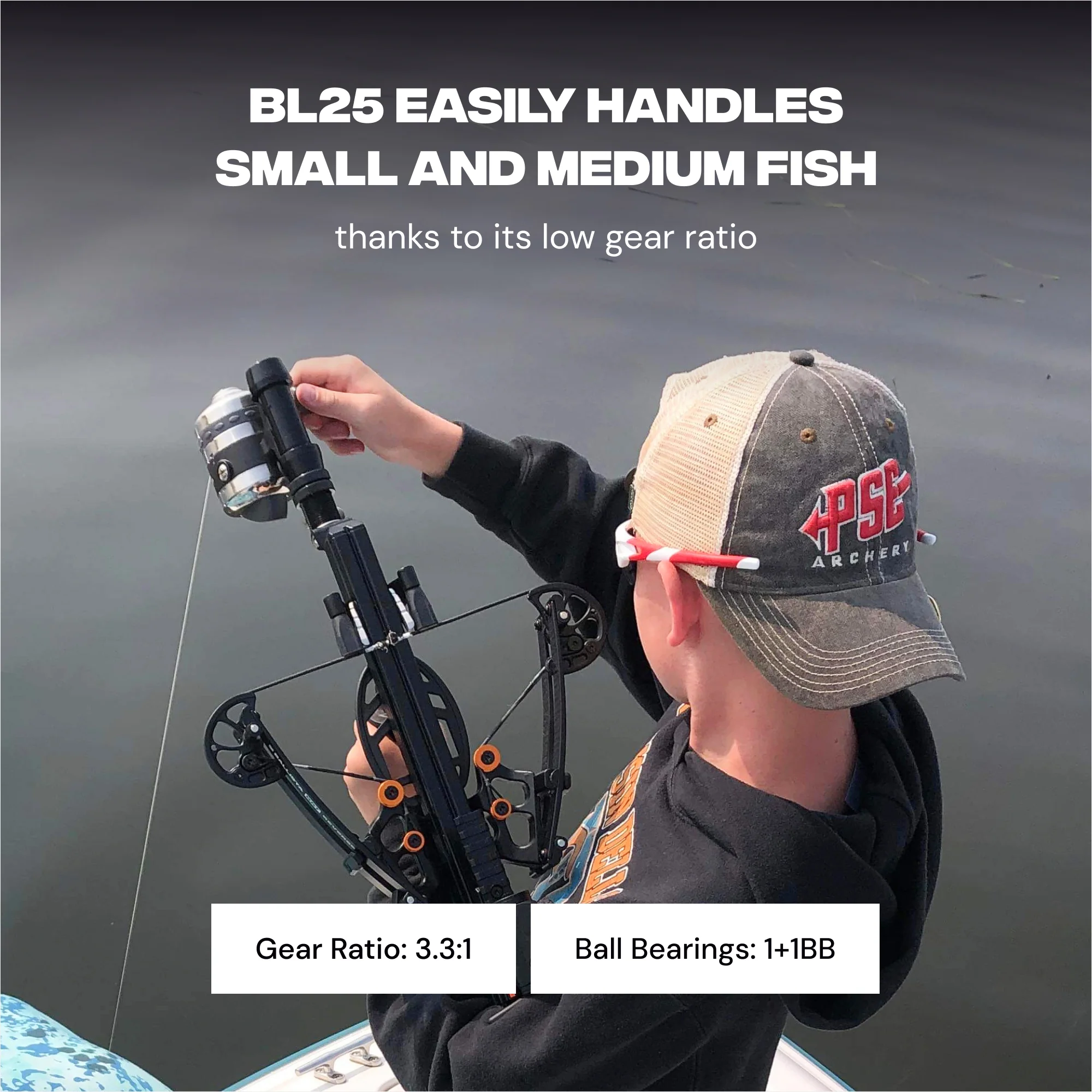 BL25 Spincast Bowfishing Reel - Slingshot Bow Fishing Stainless Steel - Image 3