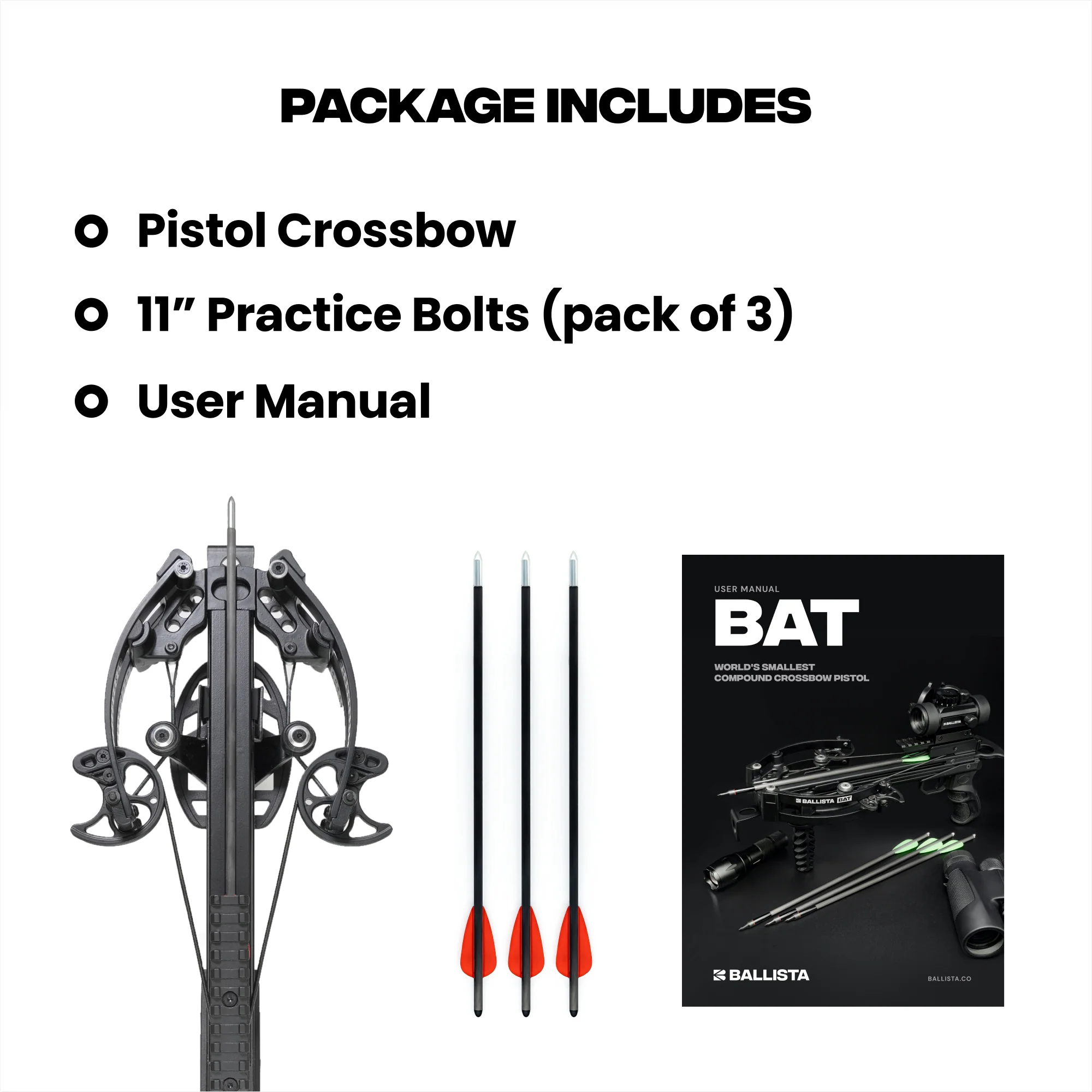 BAT Compound Crossbow Pistol with L-Stock - 300fps & 130lbs Refurbished - Image 6