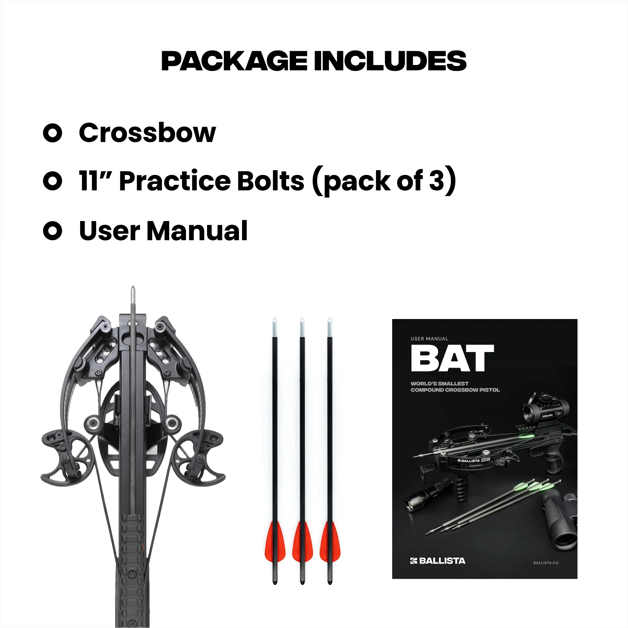 BAT Compound Crossbow Pistol with L-Stock - 300fps & 130lbs Refurbished - Image 9