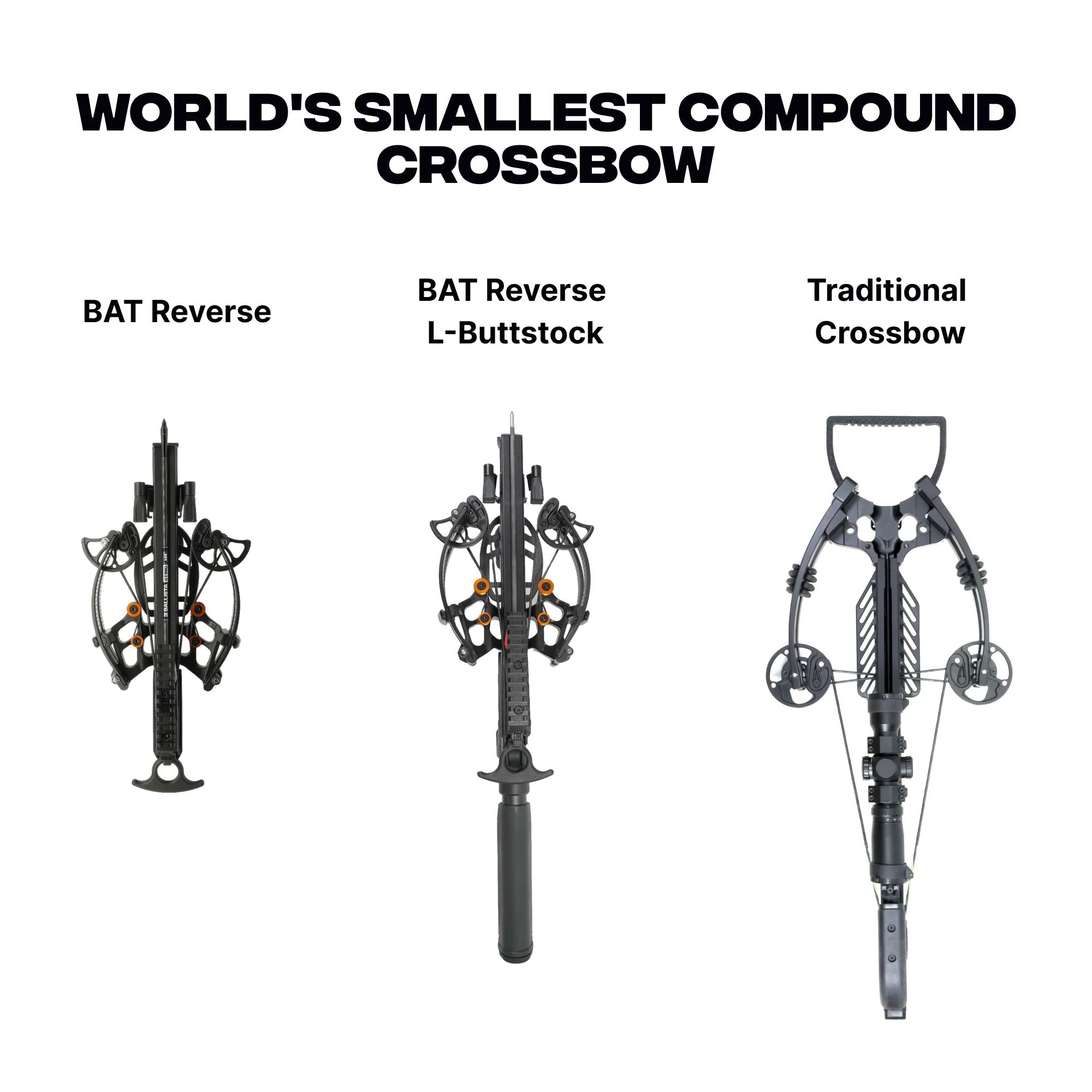 BAT Reverse Draw Compound Crossbow with L-Stock - Refurbished - Image 9