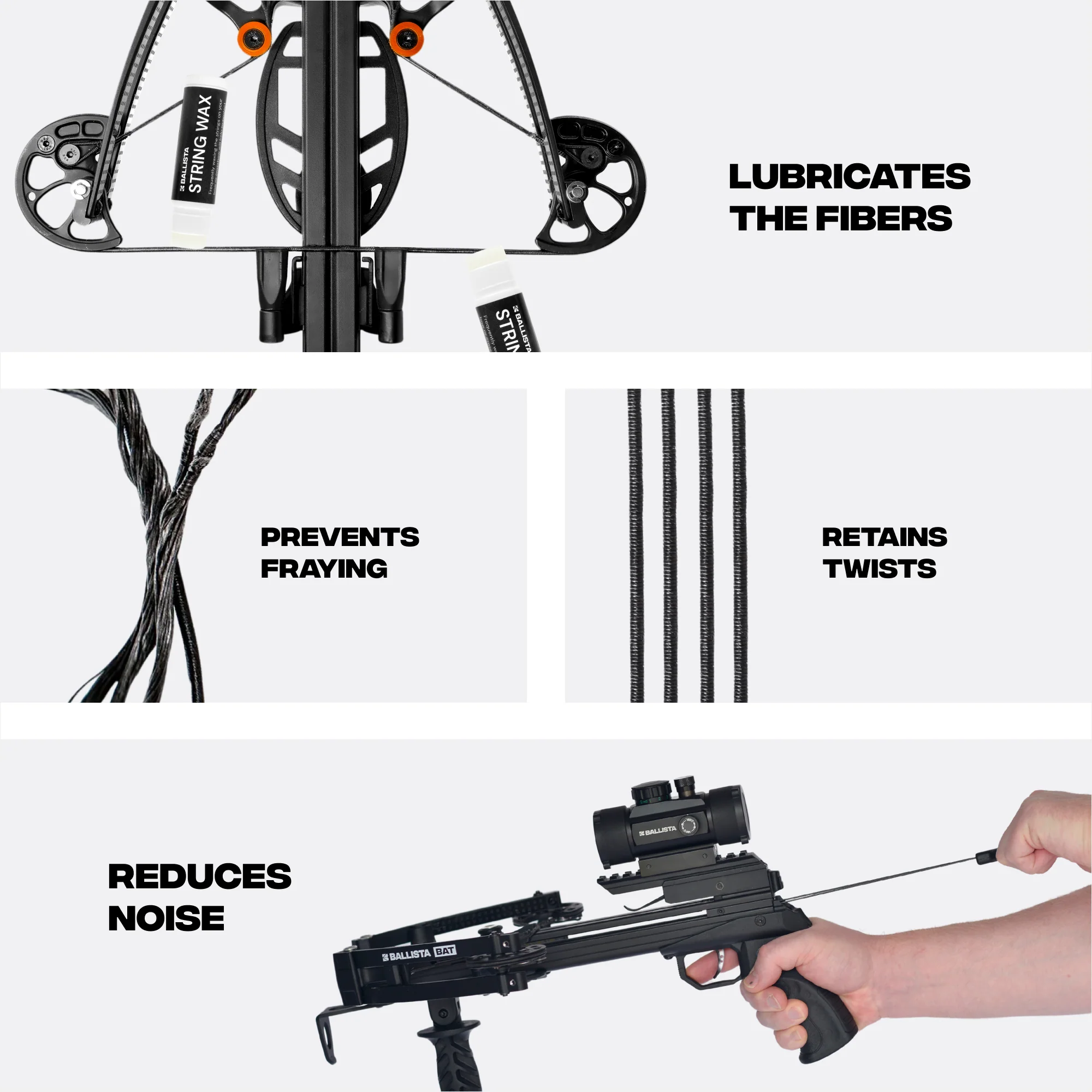 Bow & Crossbow String Wax - Protect & Prolong String Life - 3 pc - Image 7