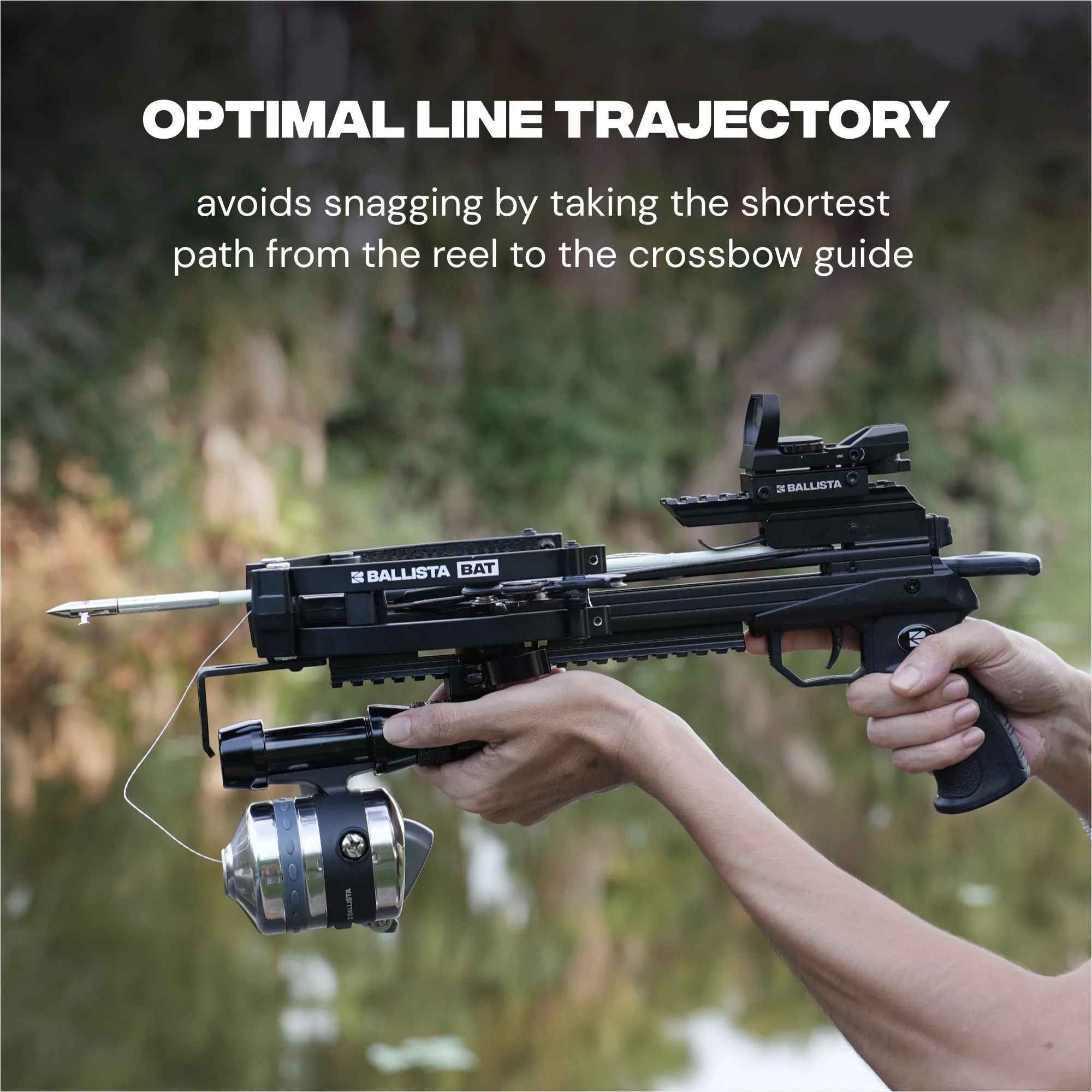 Bowfishing Kit: Complete Set for Crossbows - Includes Reel, Mount + Sleeve, Ring, Arrows - Image 11