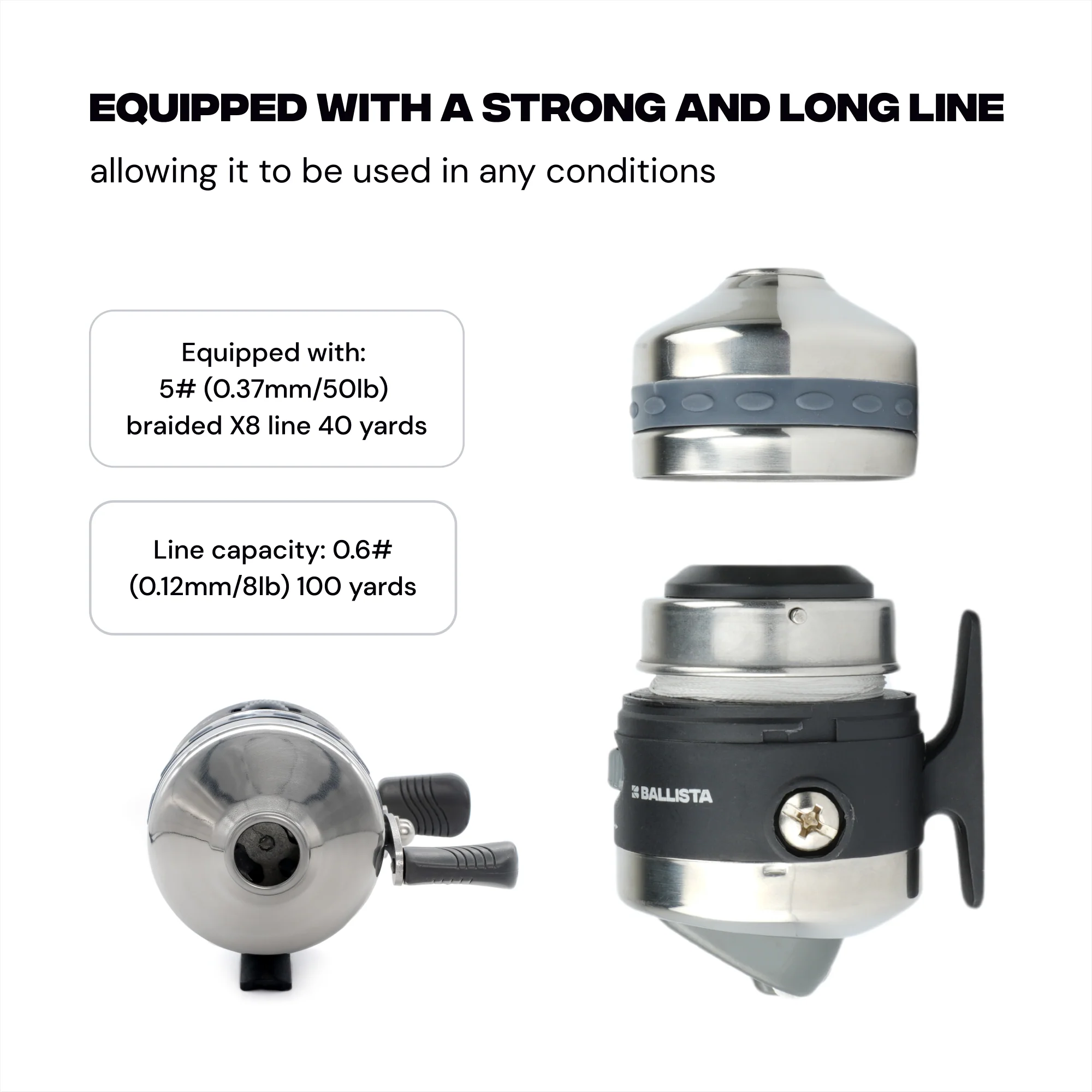 Bowfishing Kit: Complete Set for Crossbows - Includes Reel, Mount + Sleeve, Ring, Arrows - Image 8