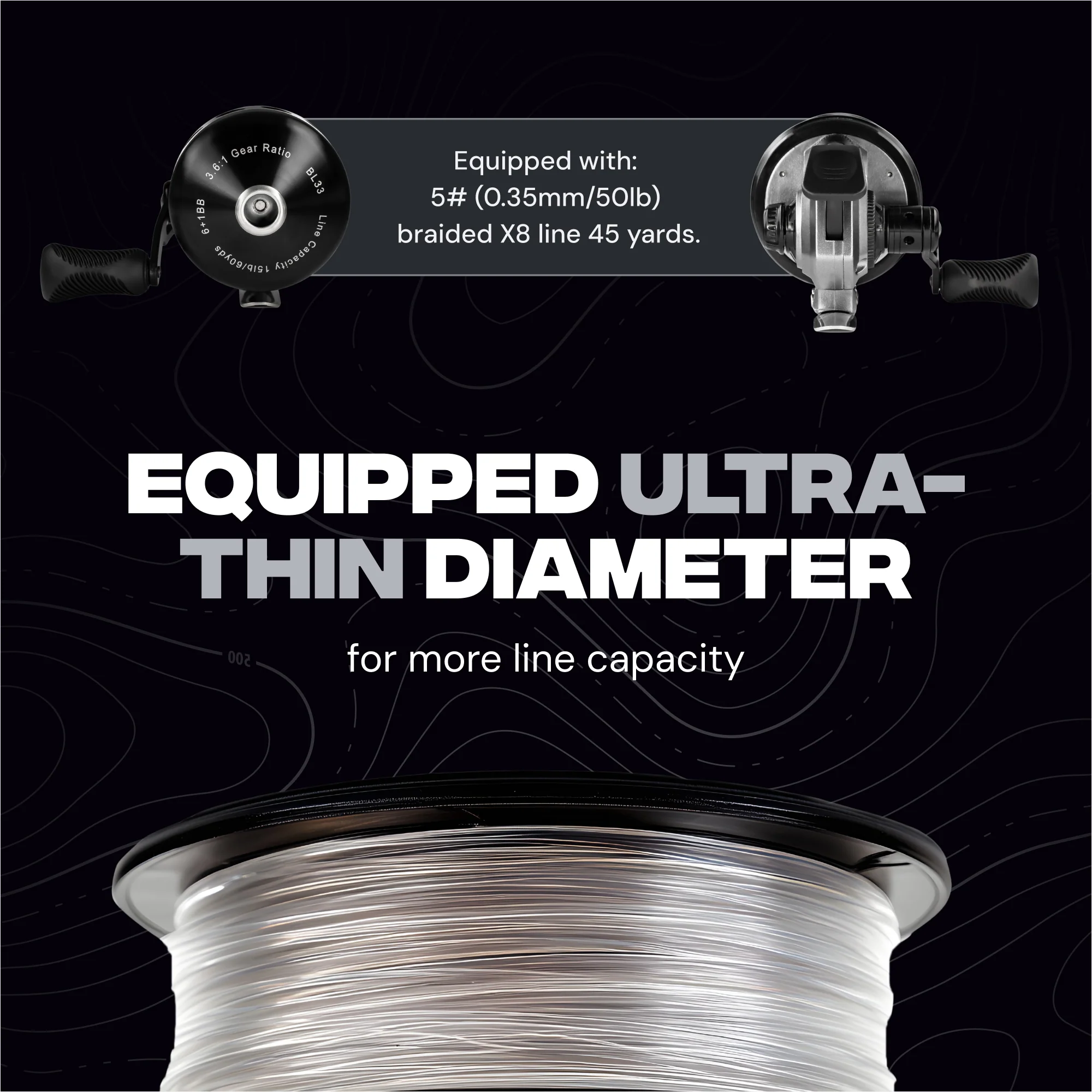 BL33 Spincast Reel for Casting Rod, Bowfishing, Slingshot Fishing - Image 6