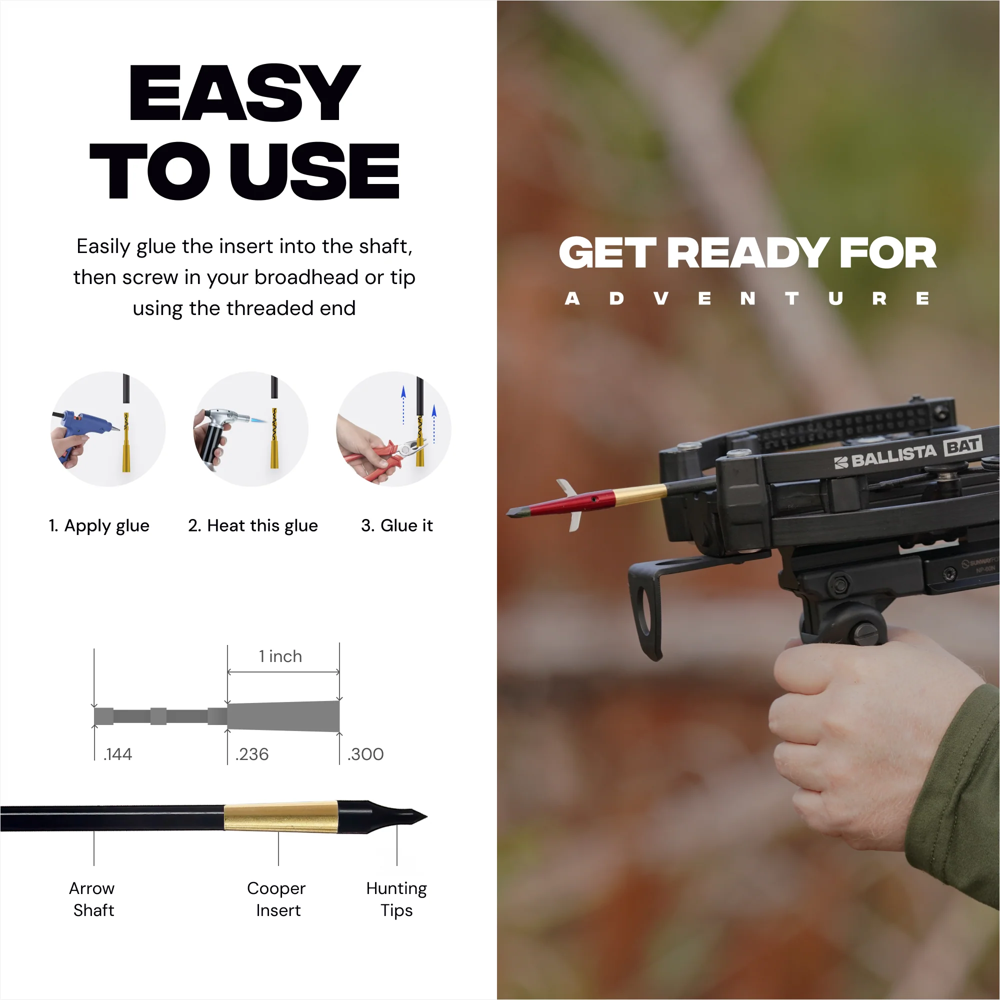 Copper 4.2mm Penetrator Insert Adapter 125gr - 12pcs - Image 6