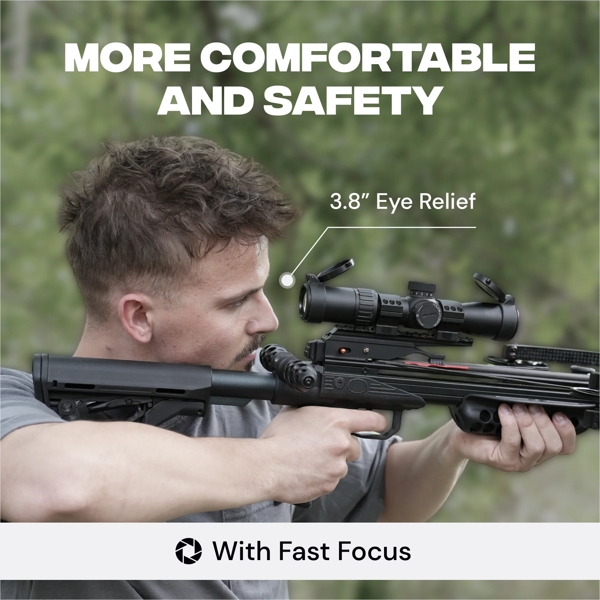 Falcon Flex 2-7x32 Crossbow Scope with Magnification, Illumination - Image 8