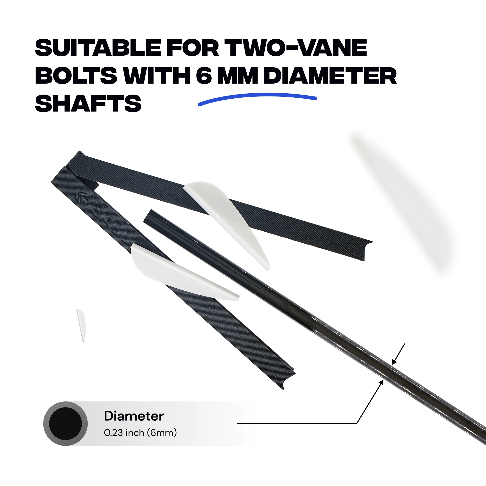 2-Vanes Fletching Jig 5.5-6mm Arrows - Compatible with BALLISTA Bolts - Image 6