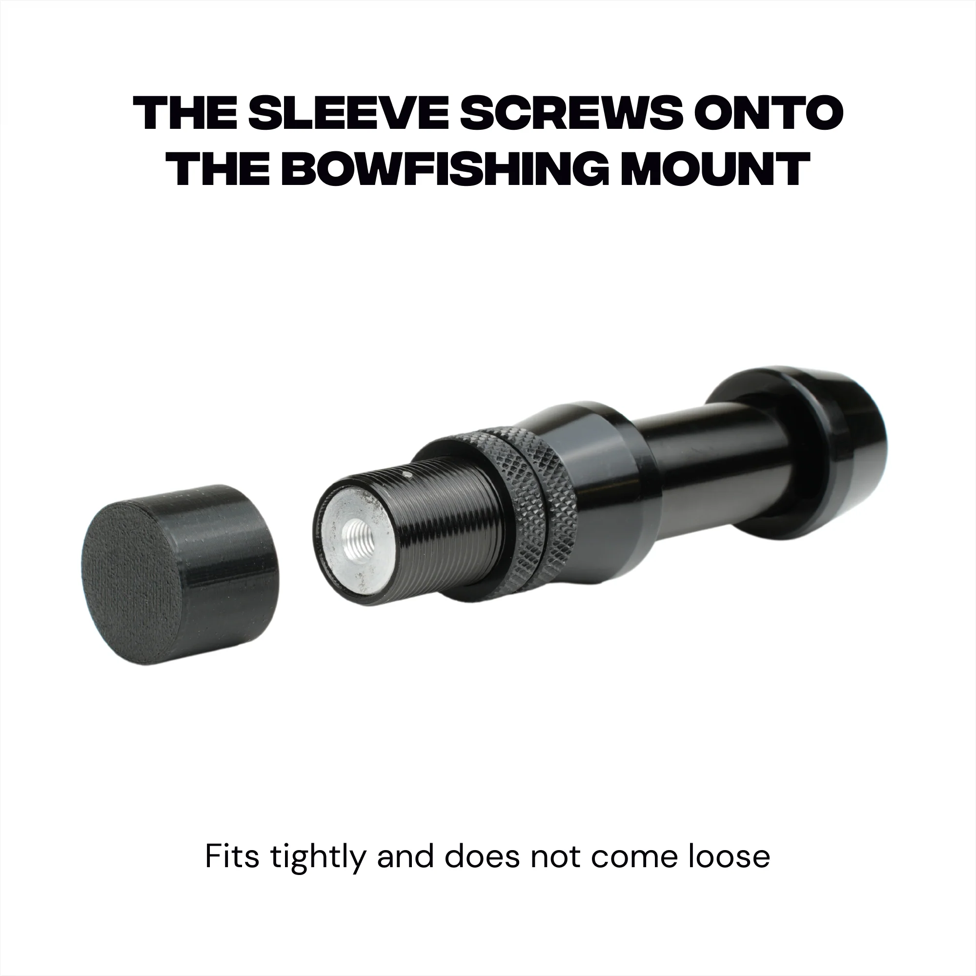 High-Strength Plastic Sleeve for Bowfishing Reel Mount - Image 3