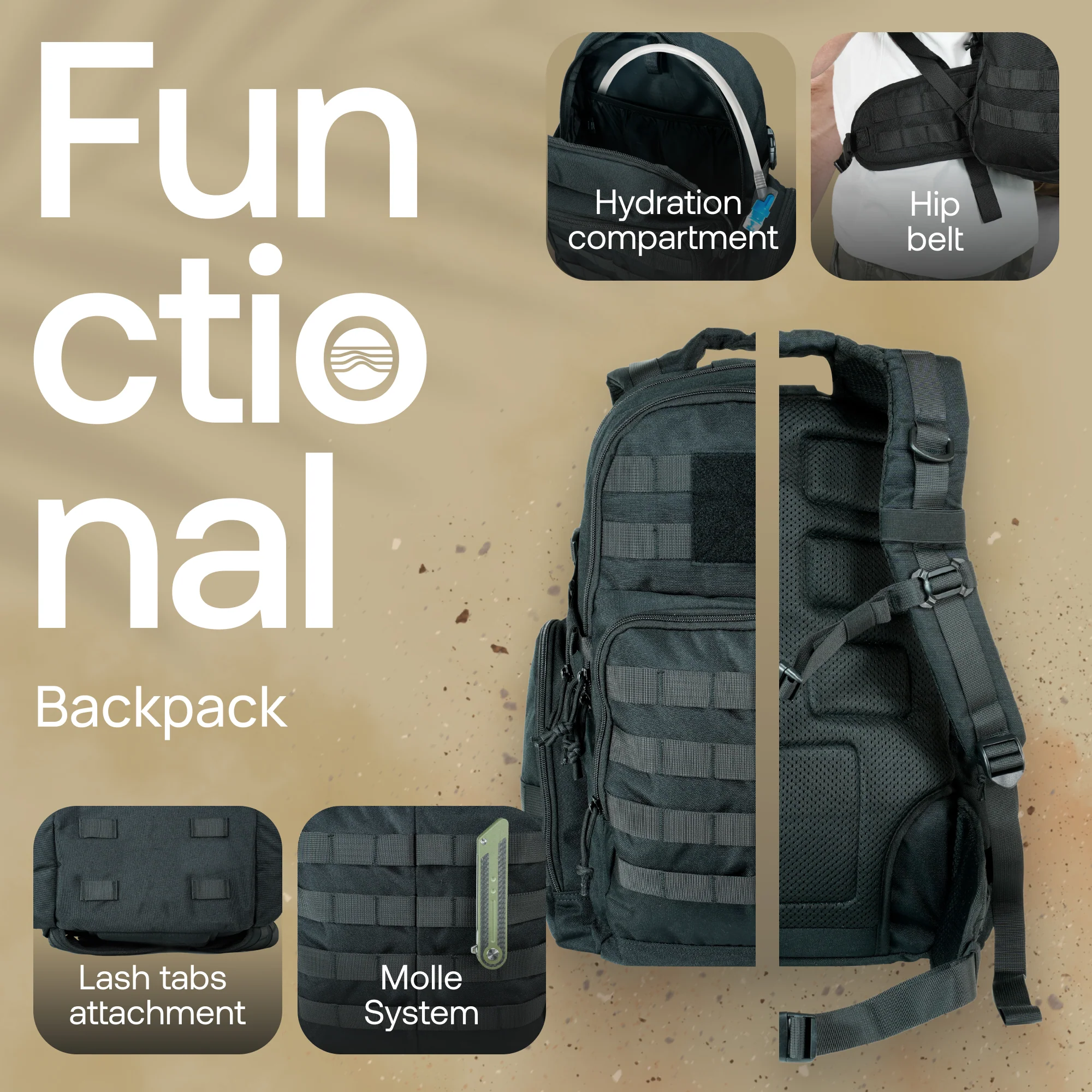 RIVER ROAD Huntex 40L Tactical Backpack for Hunting, Hiking Travel - Image 3